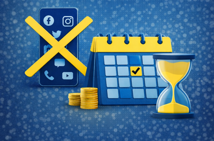  Passar menos tempo nas redes sociais está entre as 10 principais metas dos brasileiros para 2026